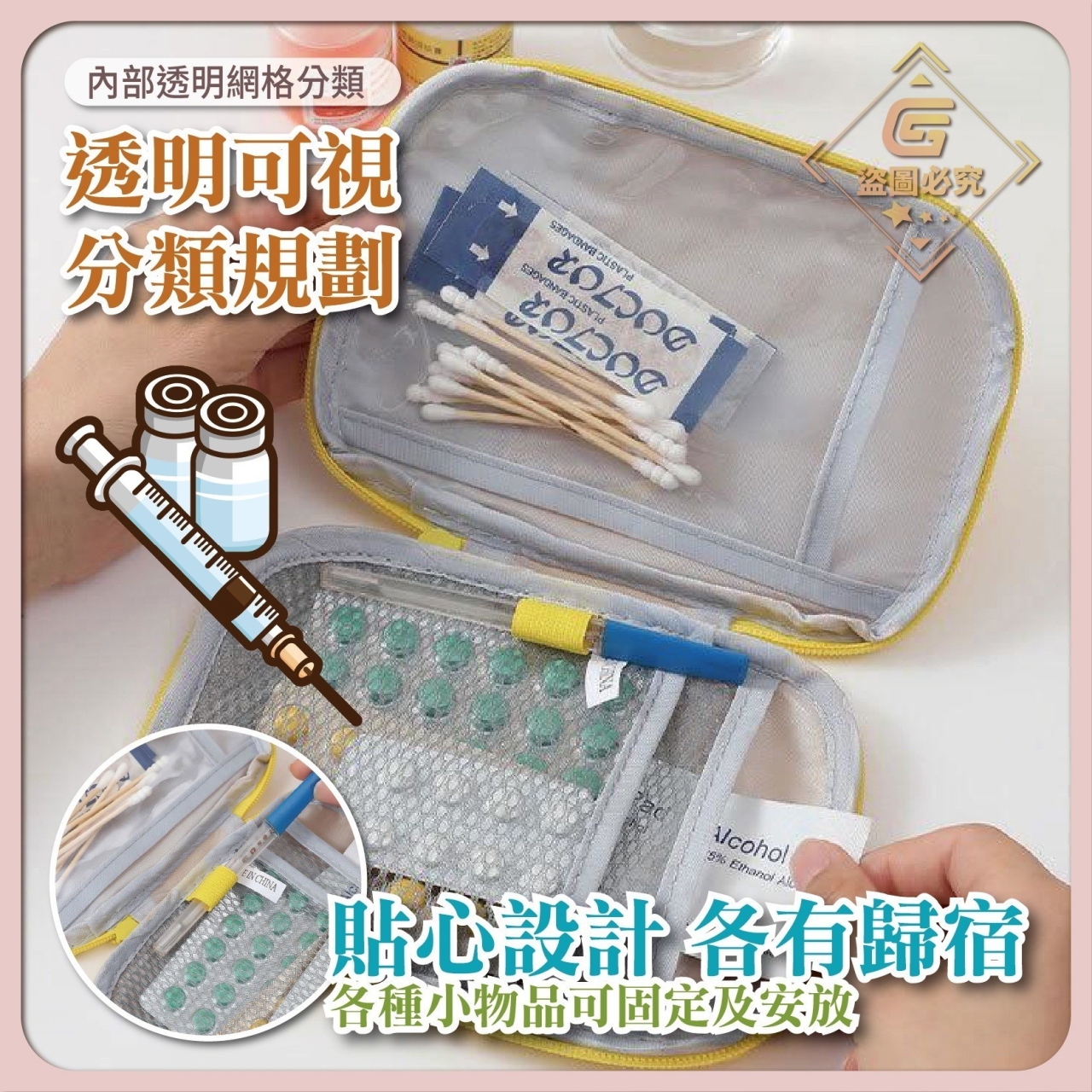 AQ2250-Mini急救醫藥收納包*2個