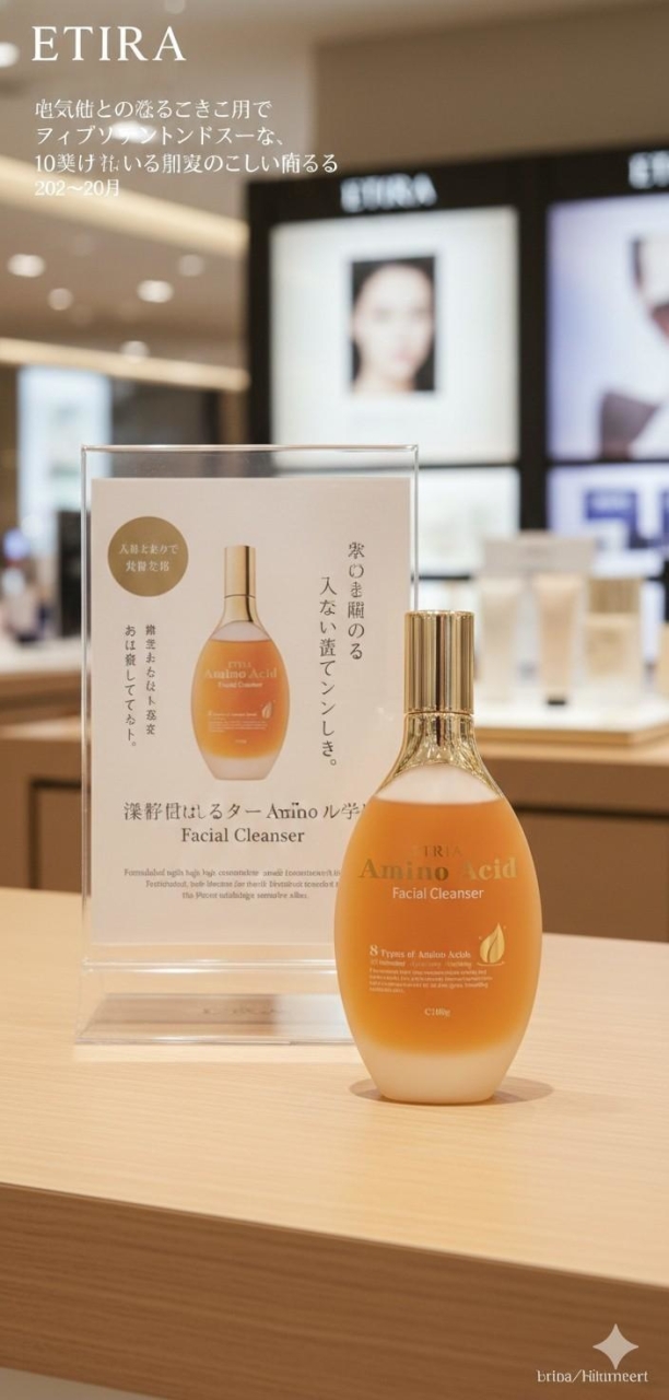 no L-素顏自帶濾鏡的秘密-ETRIA 胺基酸母淨膚潔顏露