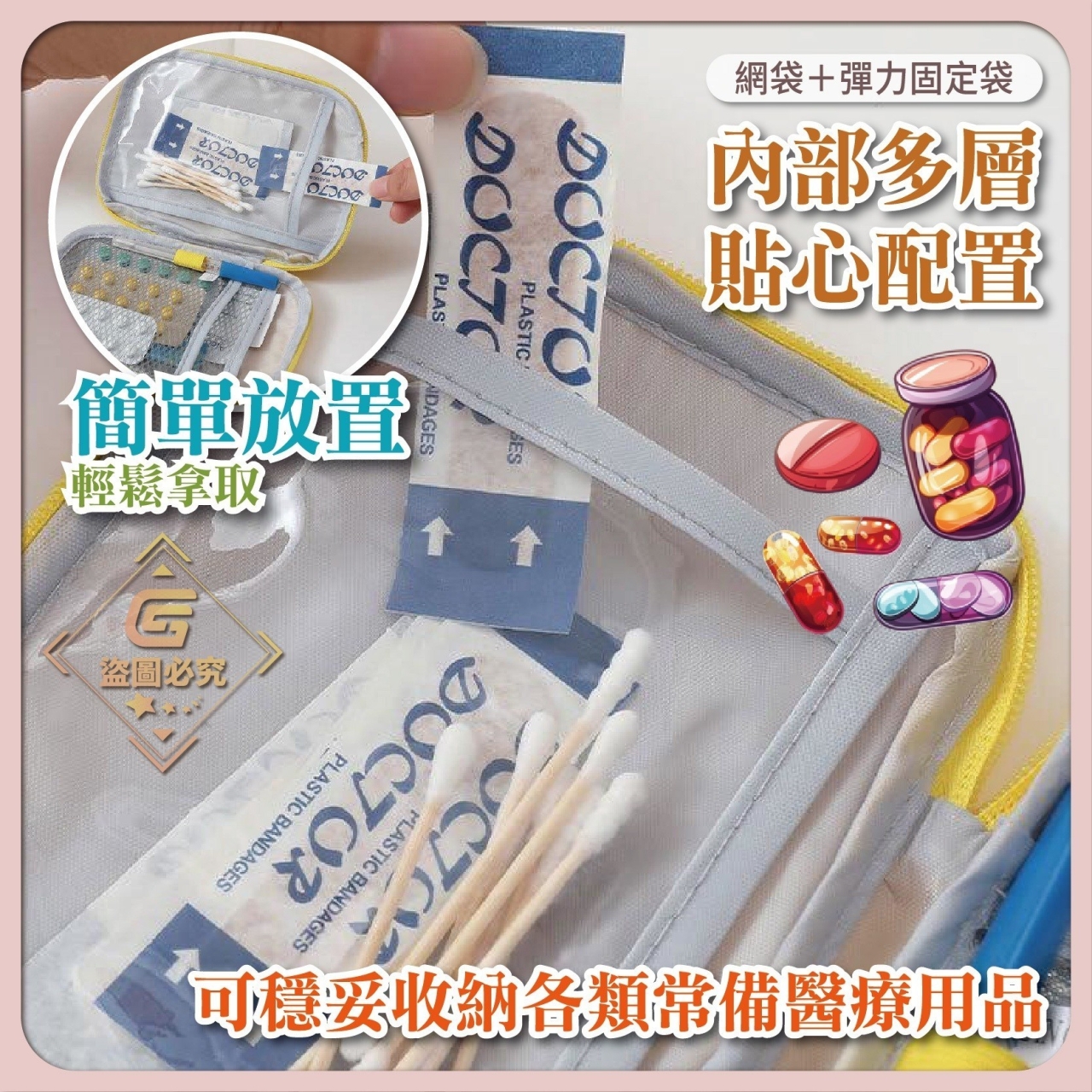 AQ2250-Mini急救醫藥收納包*2個